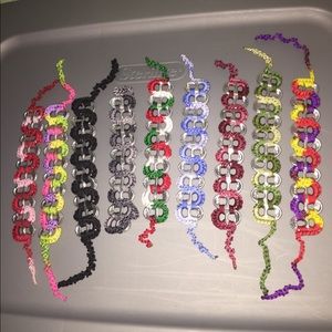 ⭕️SOLD⭕️Soda tab bracelets-$5 ea